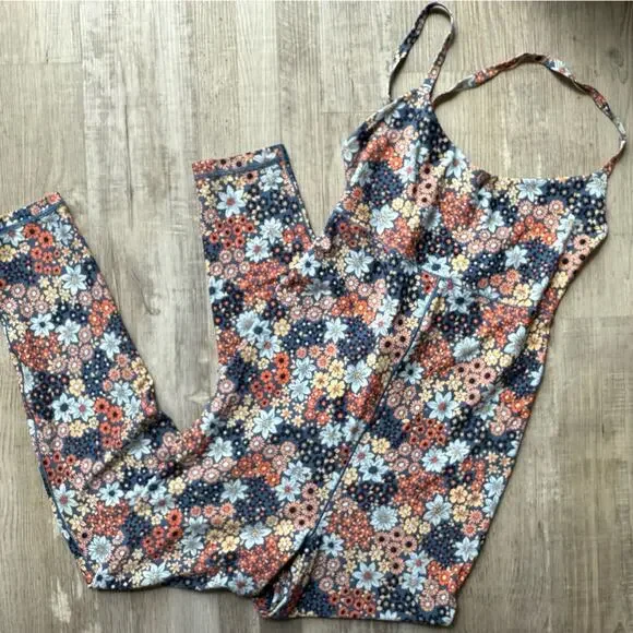 Offline by Aerie Women’s Large Floral One Piece Bodysuit Spandex Stretch - Picture 2 of 8